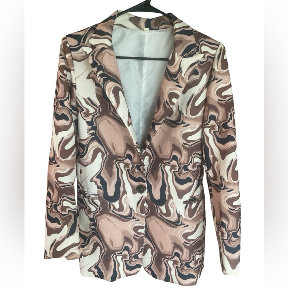 SHEIN Blazer Jacket Womens Size M Button Front
